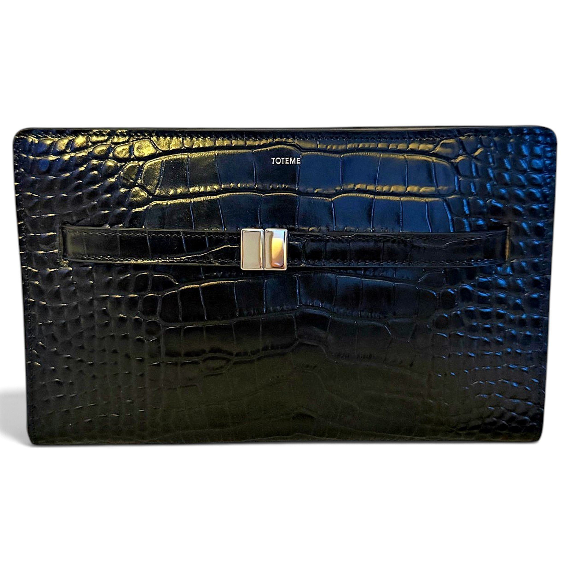 T-Lock leather crossbody bag