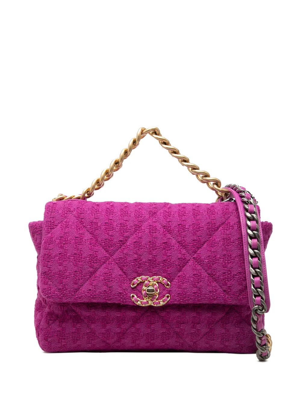 2019 Large Tweed 19 Flap satchel