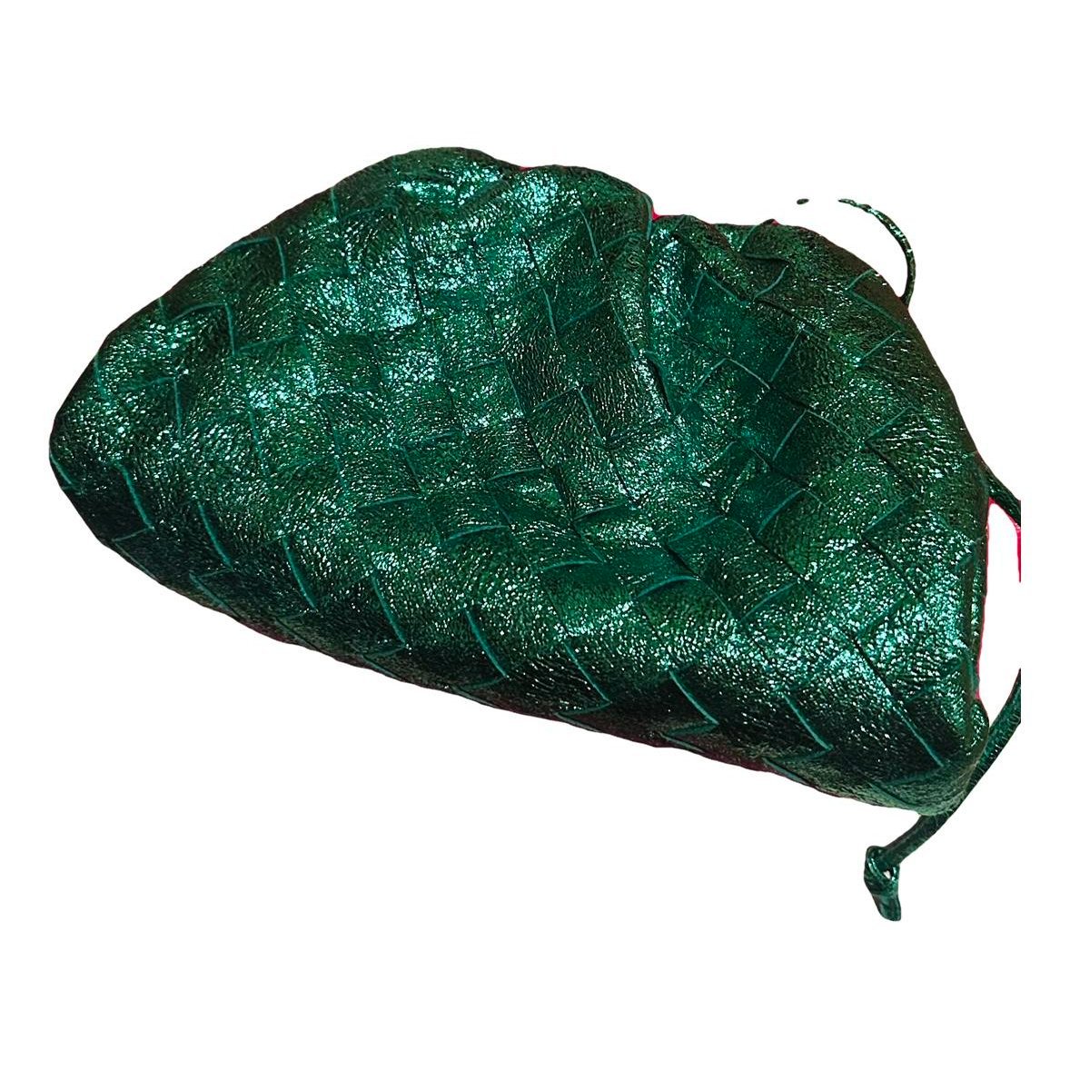 Pouch leather clutch bag