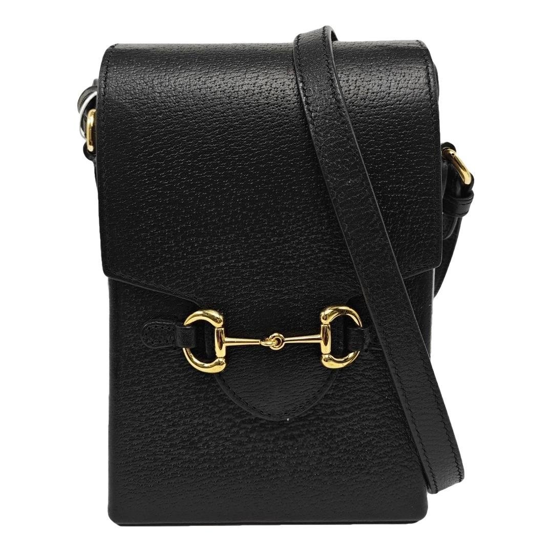 Horsebit 1955 Vertical leather crossbody bag