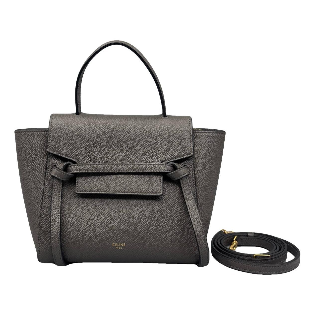 Belt leather handbag