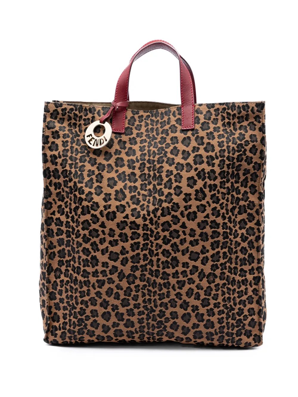 2010-2026 Leopard Printed Canvas Shopping tote bag