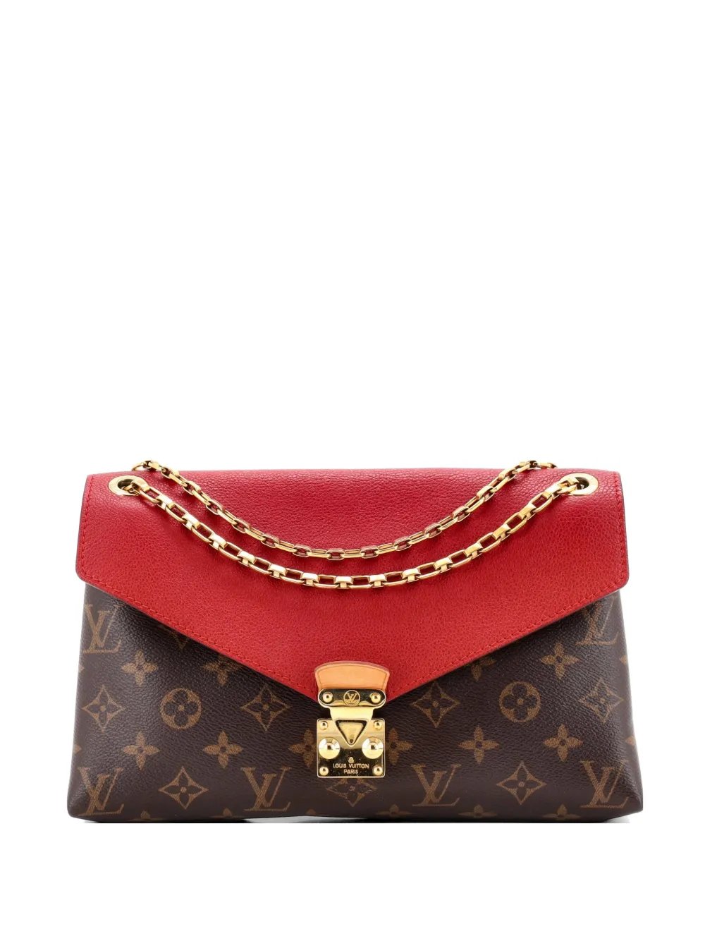 Pallas Chain Monogram Canvas and Calfskin shoulder bag