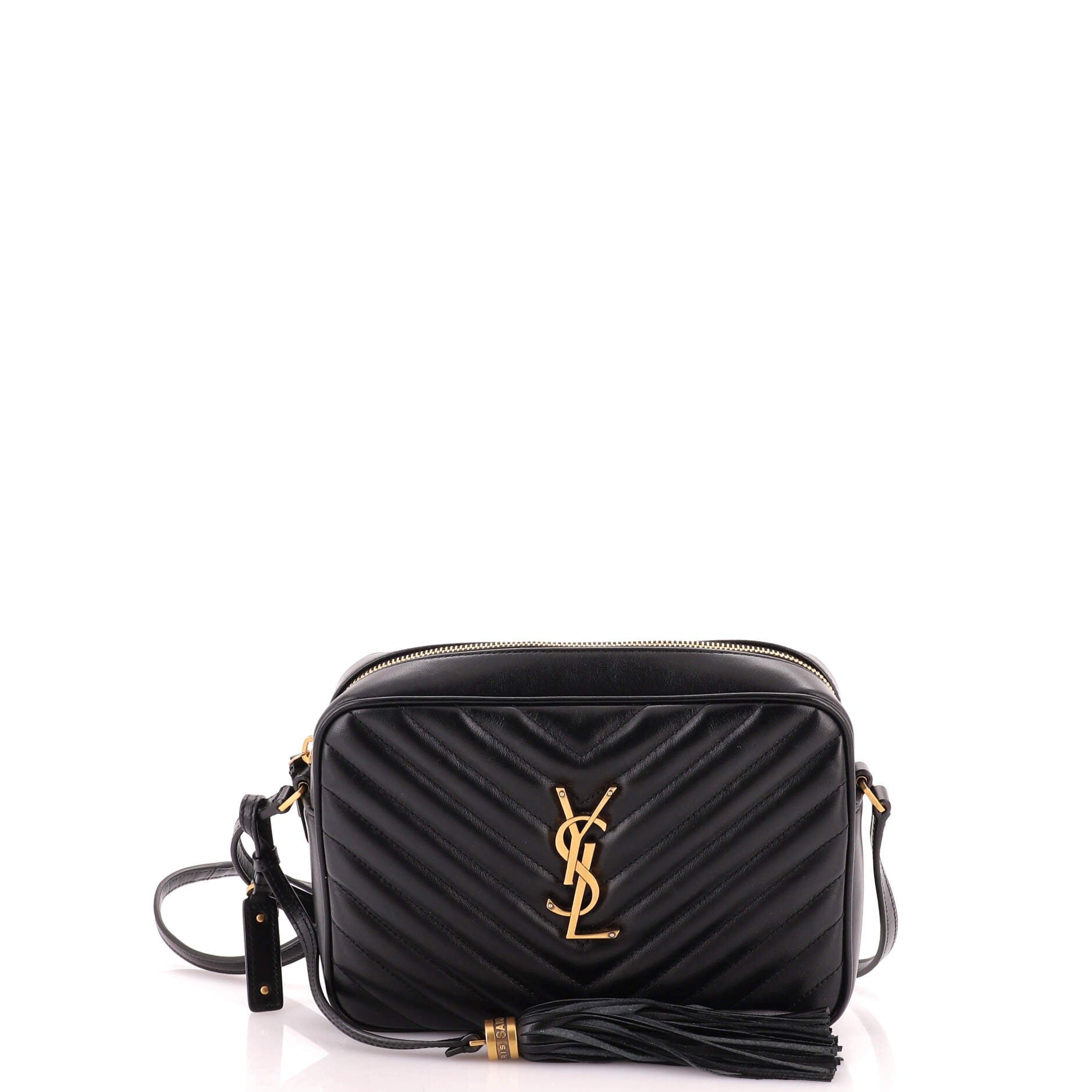 Lou Camera Bag Matelasse Chevron Leather Small
