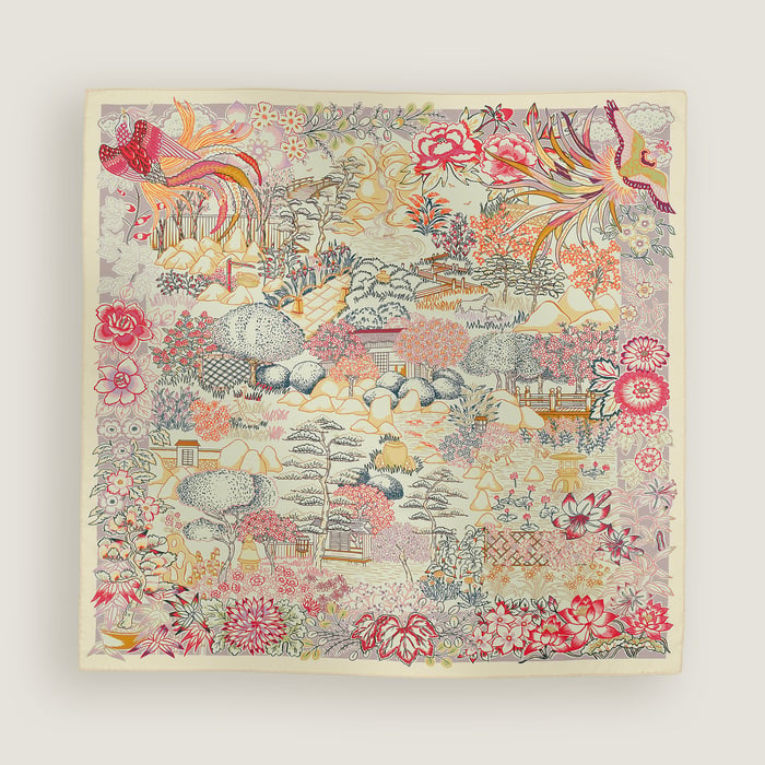 Mille Feuilles De Soie Double Face Scarf 90