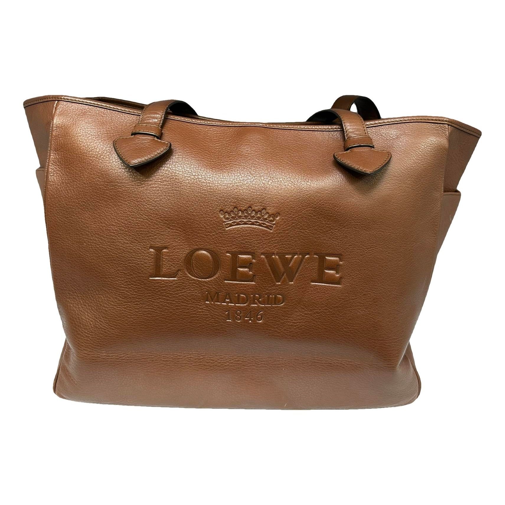 Leather tote
