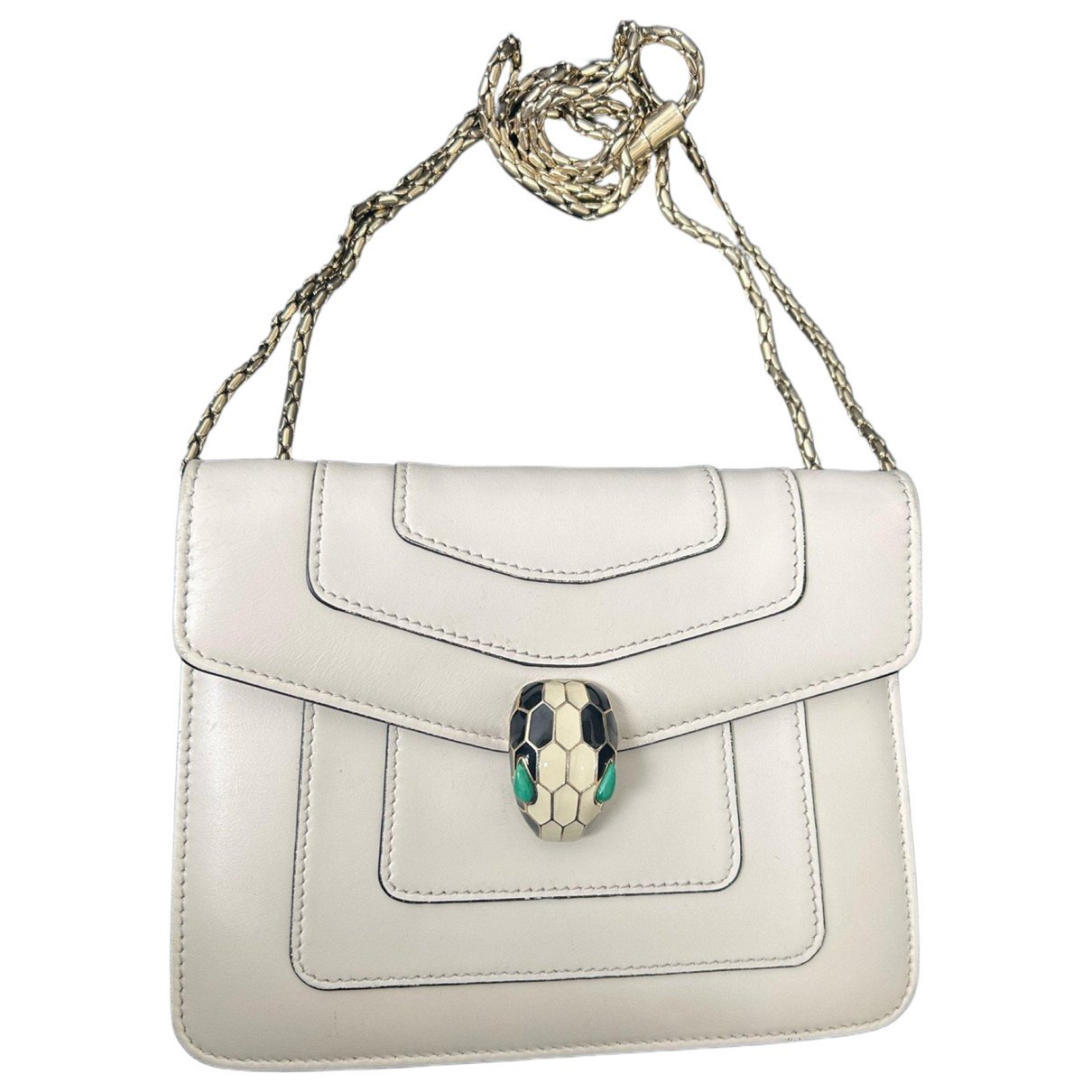 Serpenti leather handbag