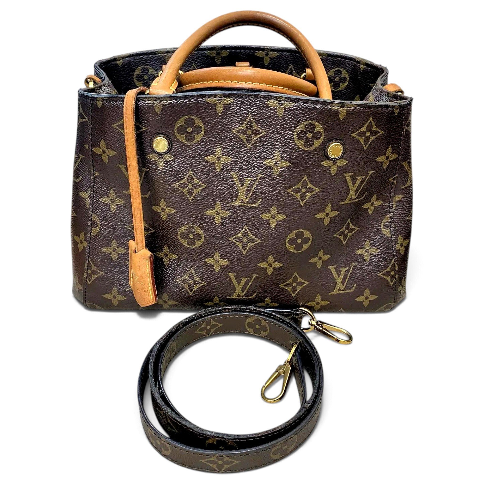 Montaigne vinyl handbag