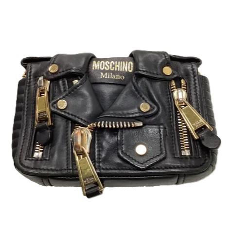 Moschino Biker leather handbag