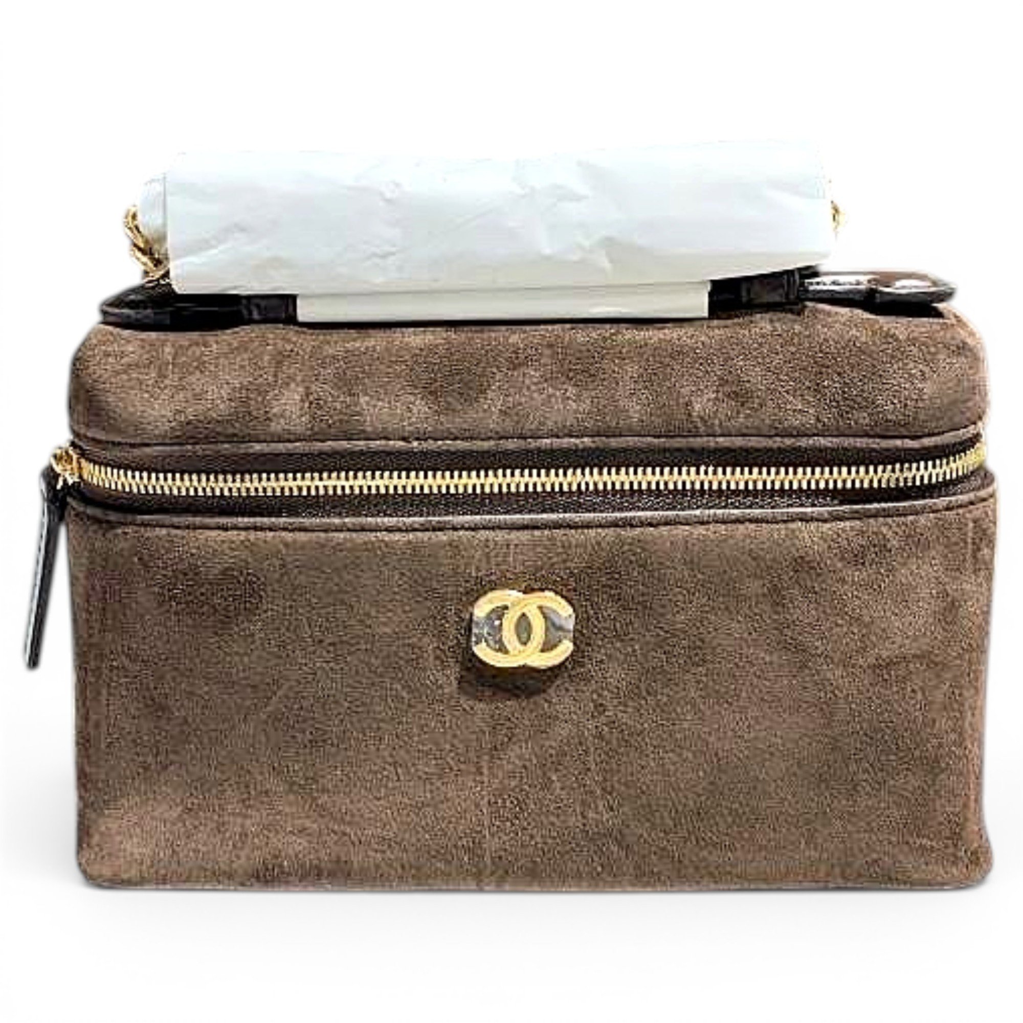 Vanity leather handbag
