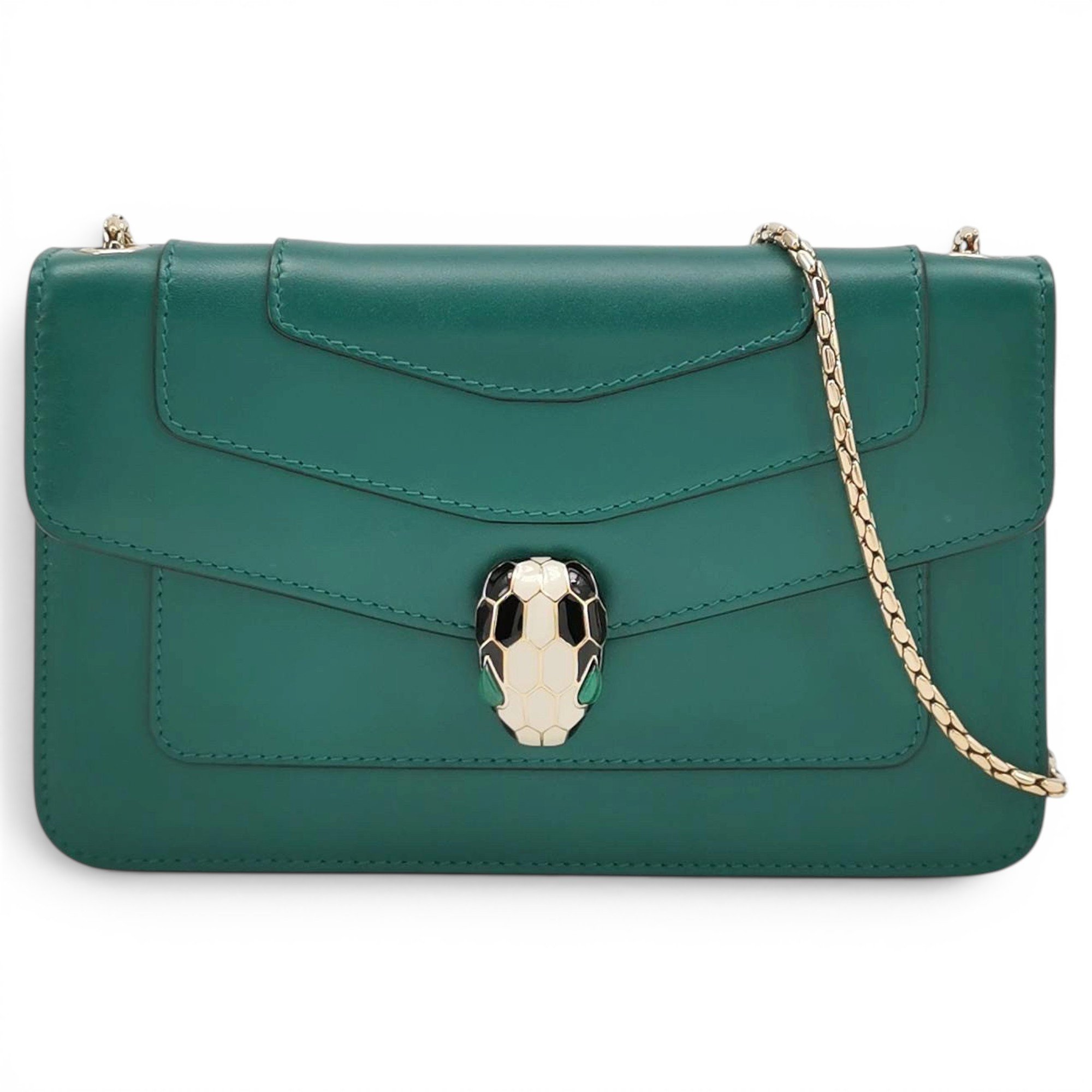 Bvlgari Serpenti leather handbag