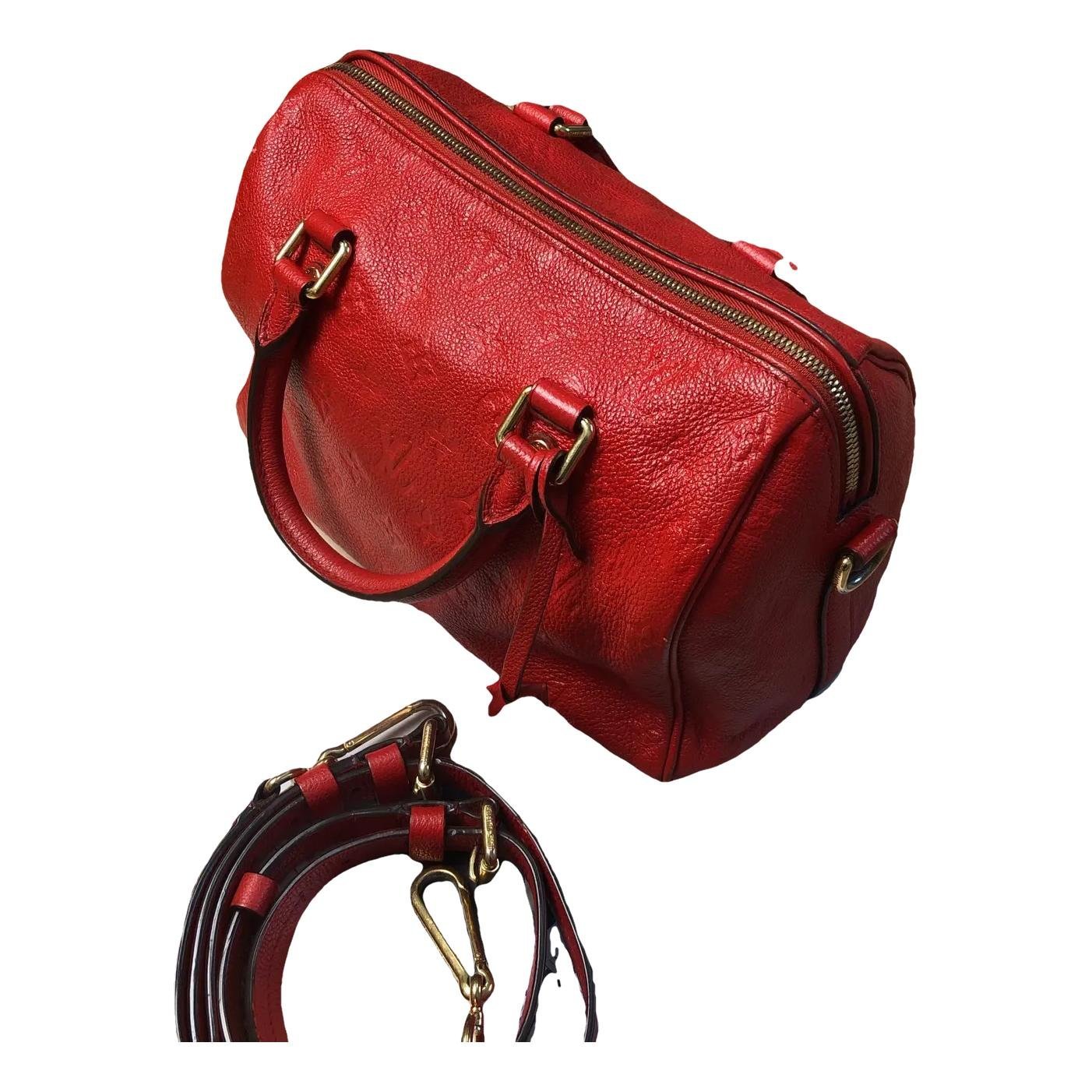 Speedy leather handbag