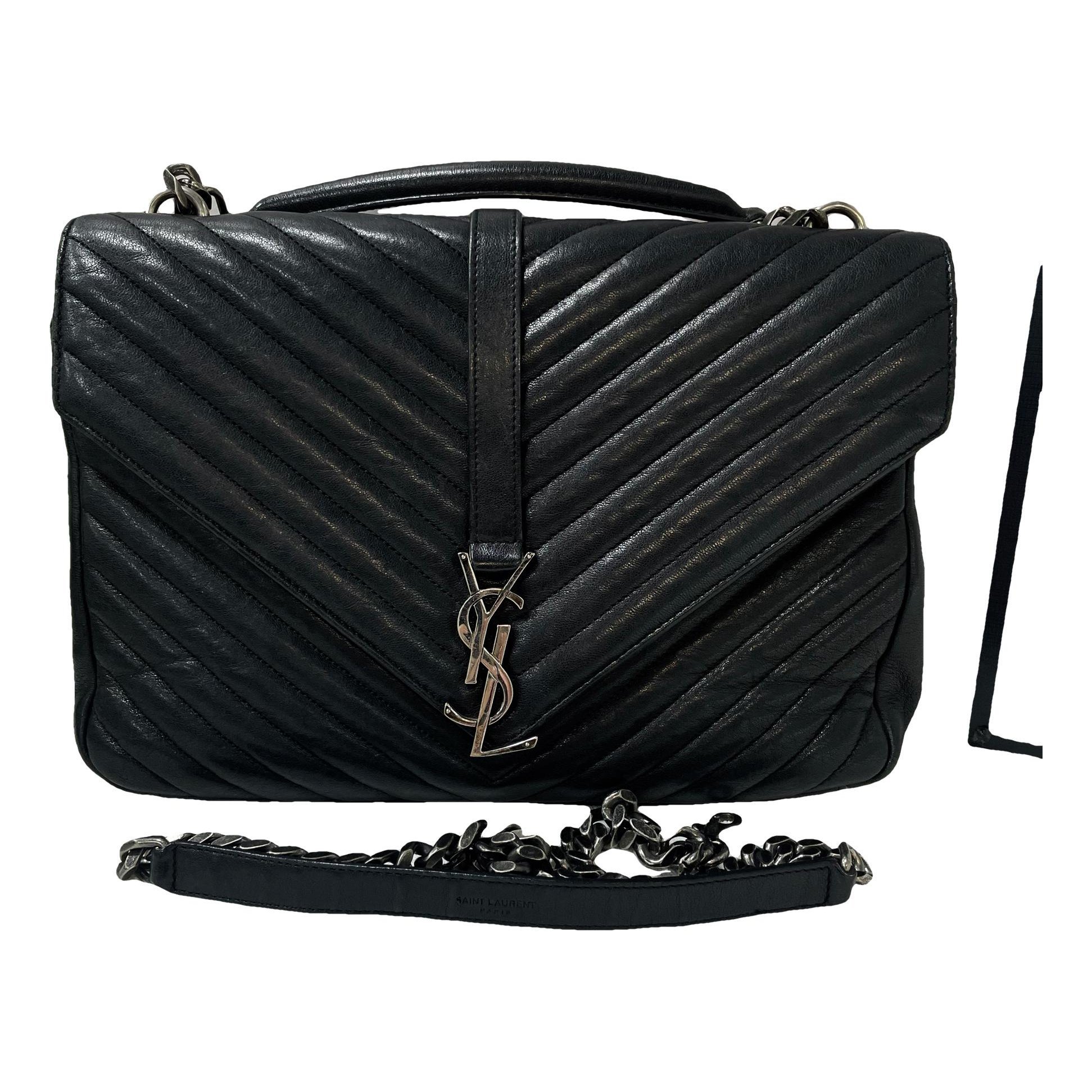 Collége monogramme leather handbag