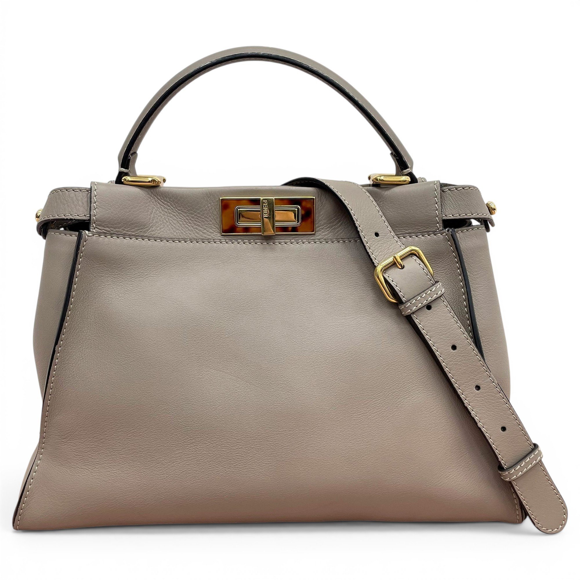 Peekaboo leather handbag
