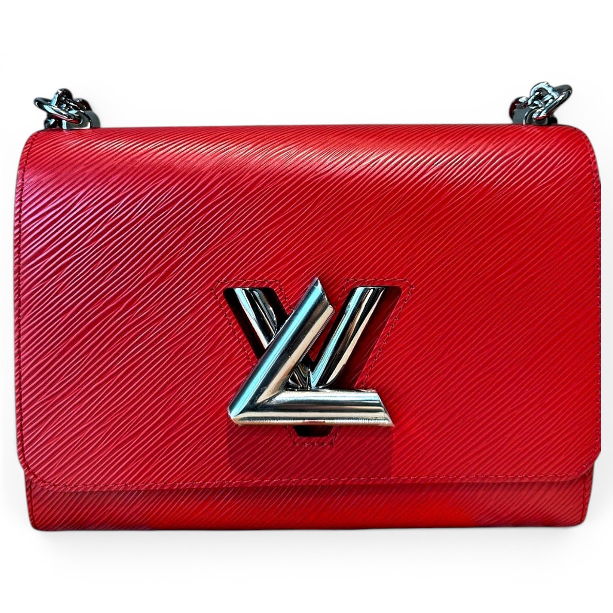 Twist leather handbag