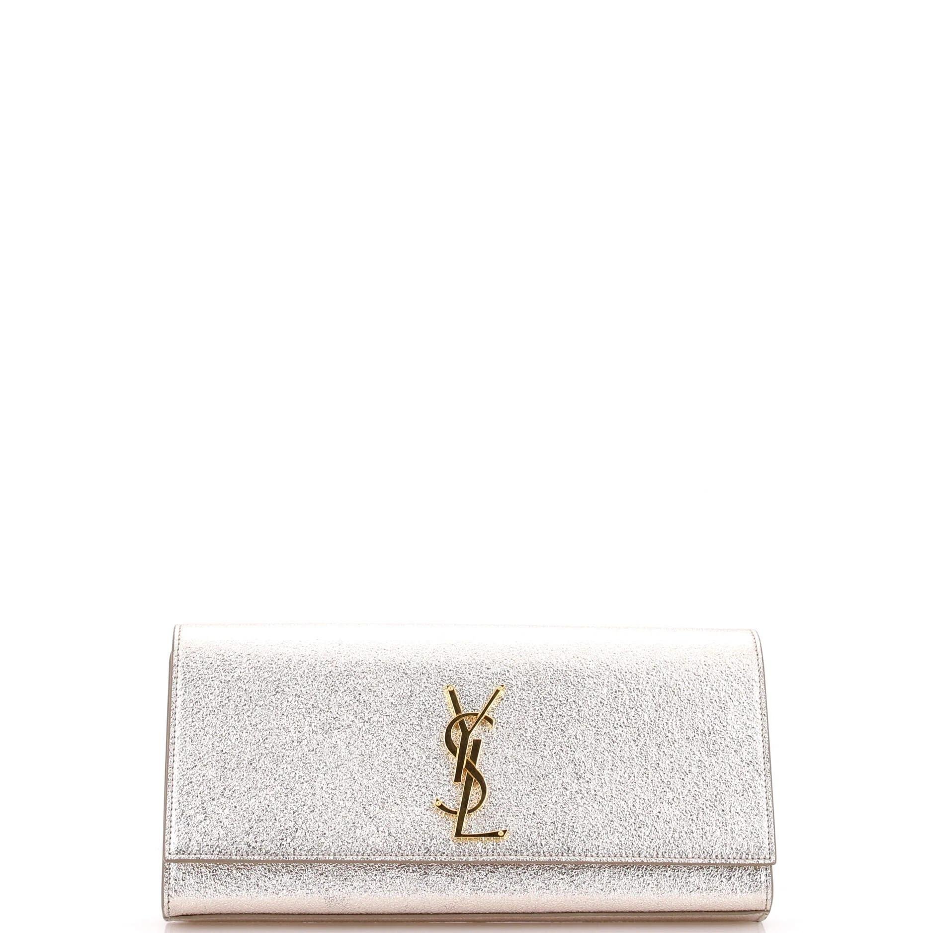 Leather clutch bag