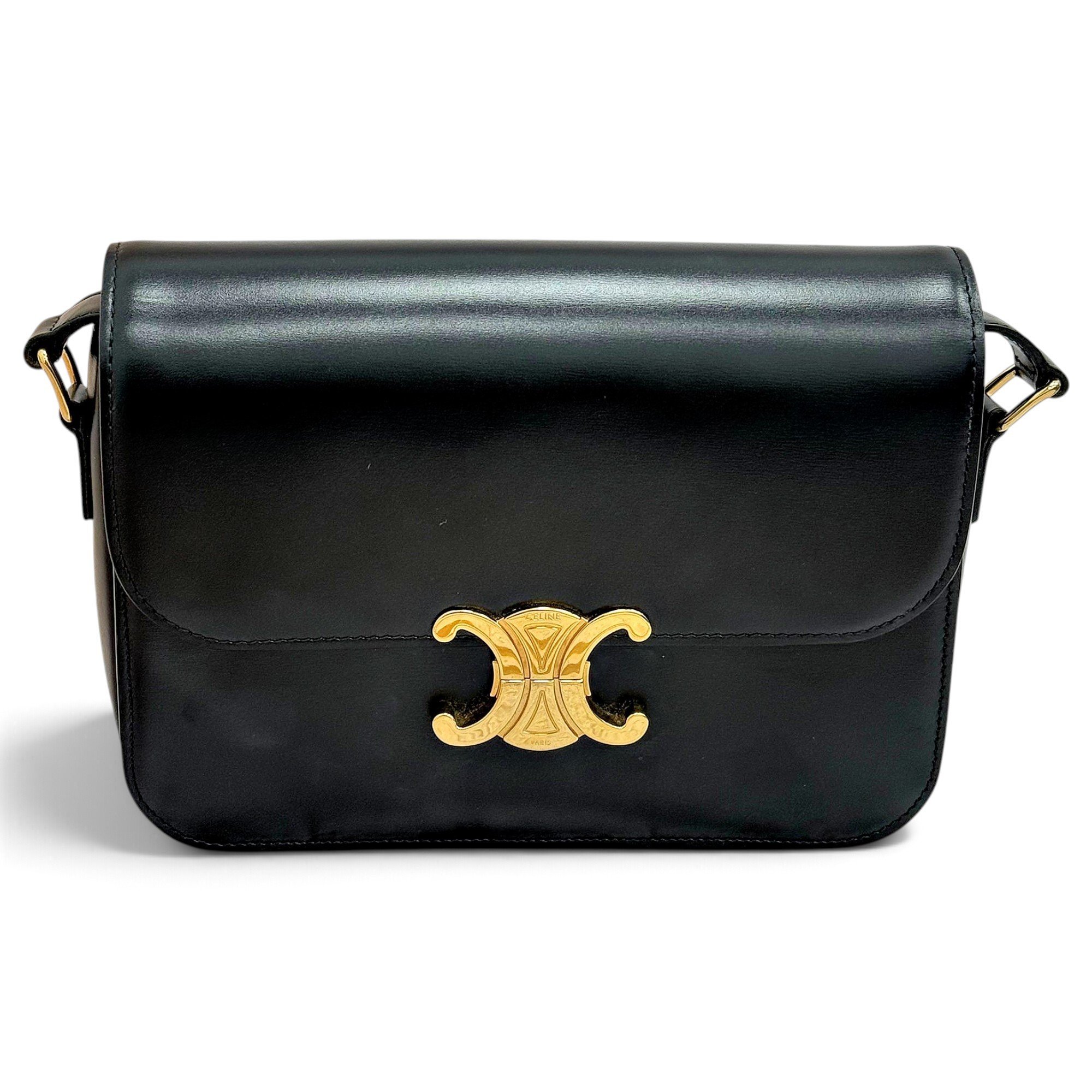 Triomphe leather handbag