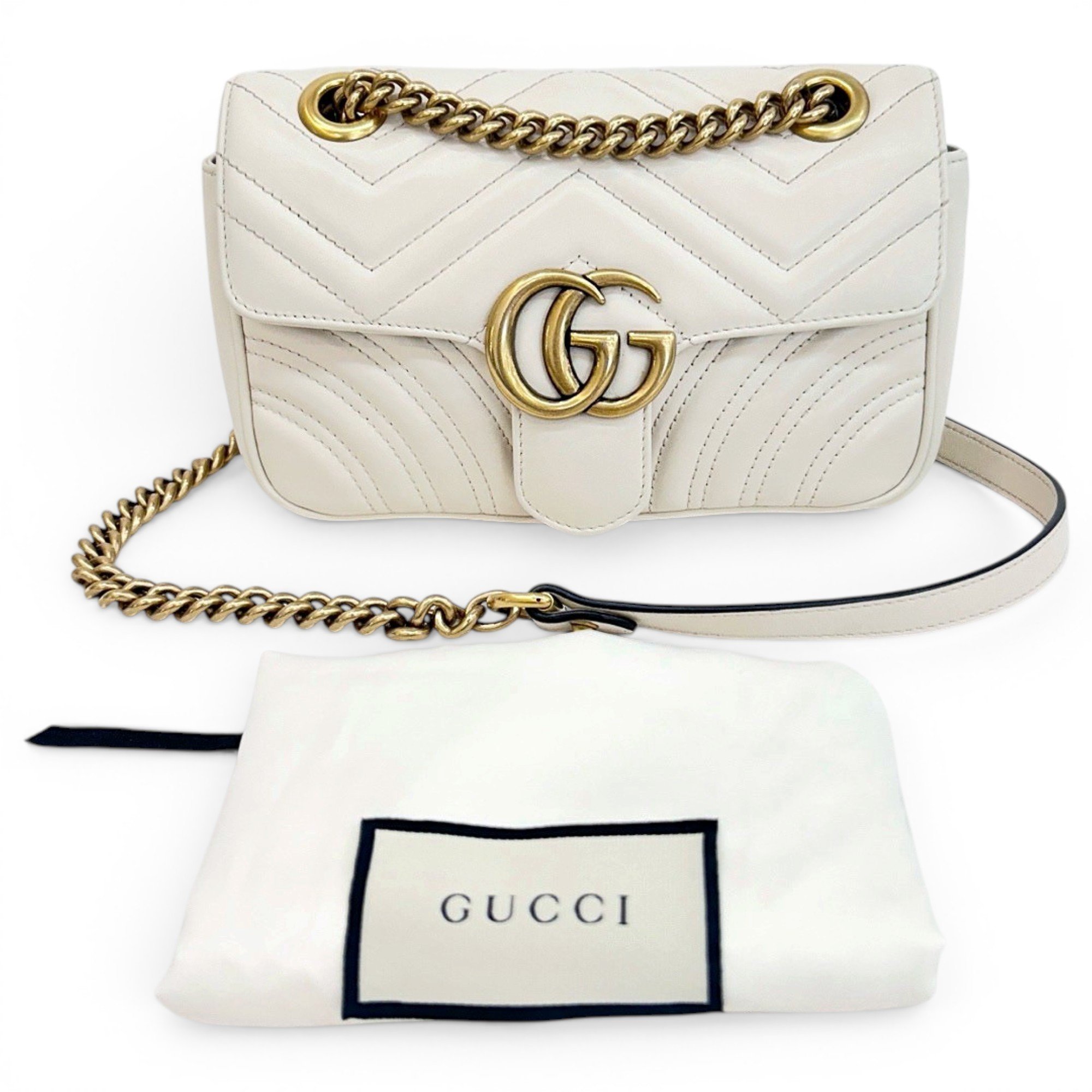 GG Marmont Flap leather handbag