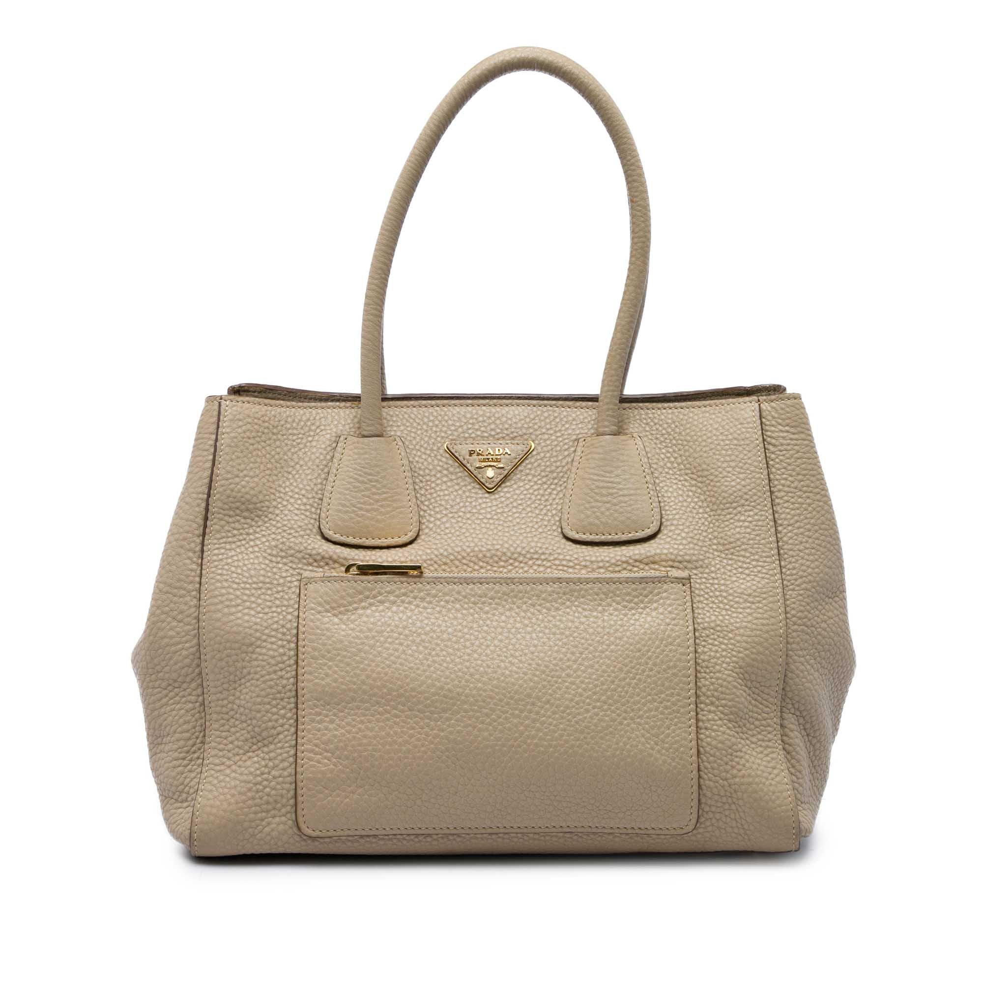Prada Pocket leather handbag