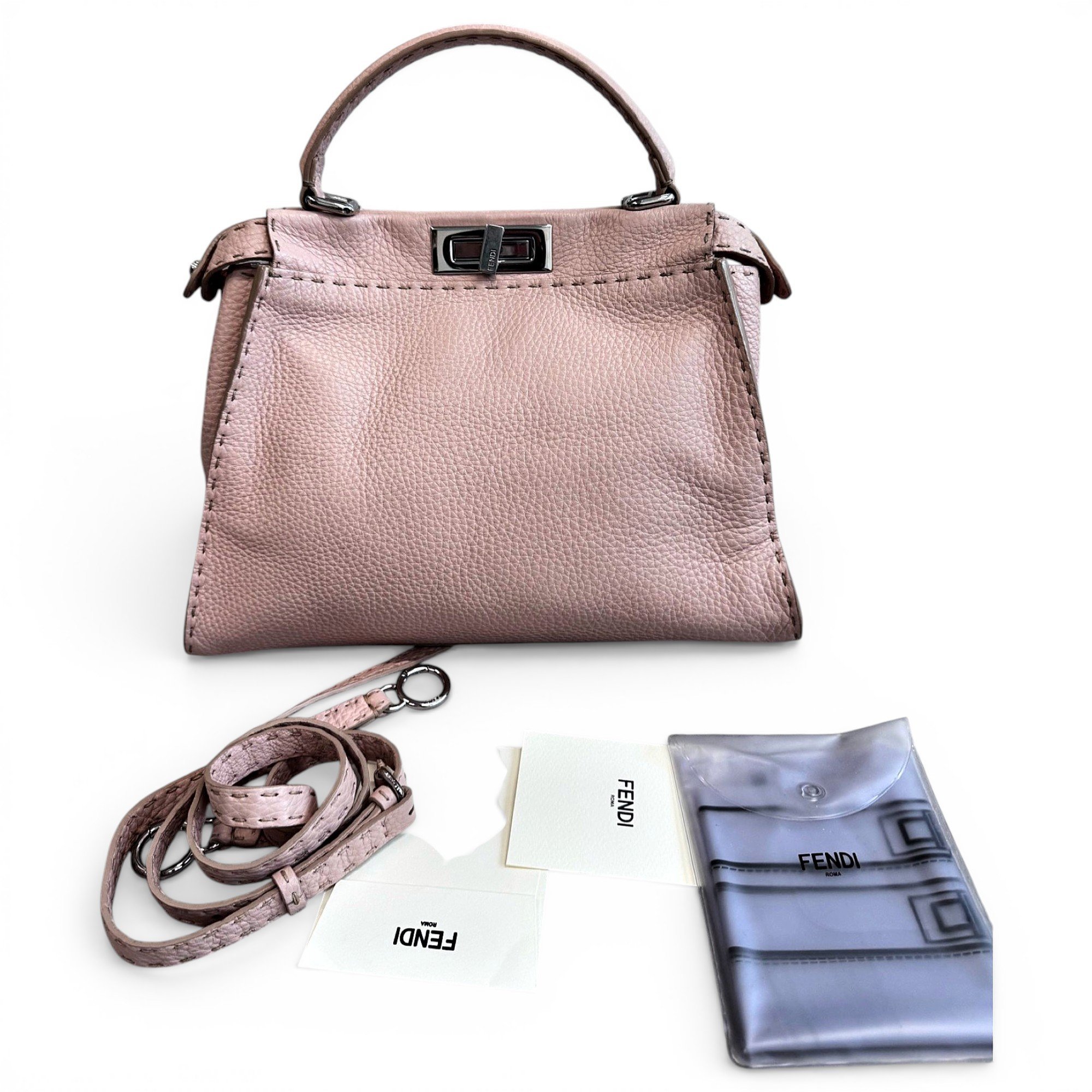 Peekaboo leather handbag