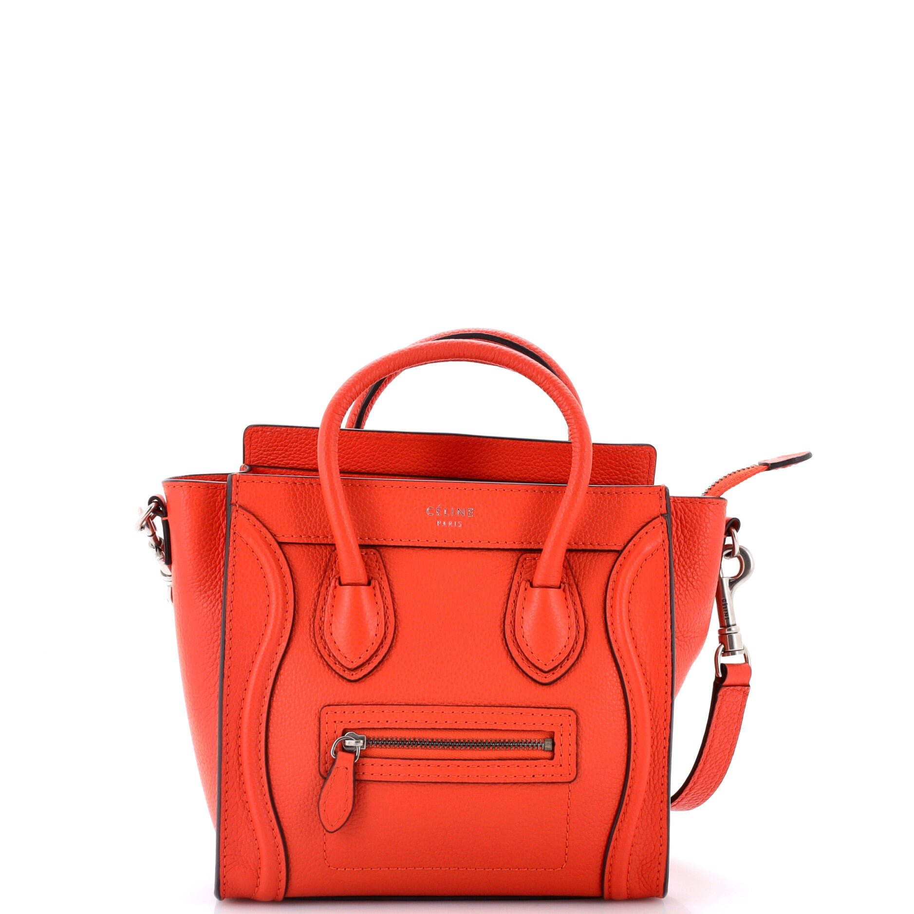 Luggage Bag Grainy Leather Nano