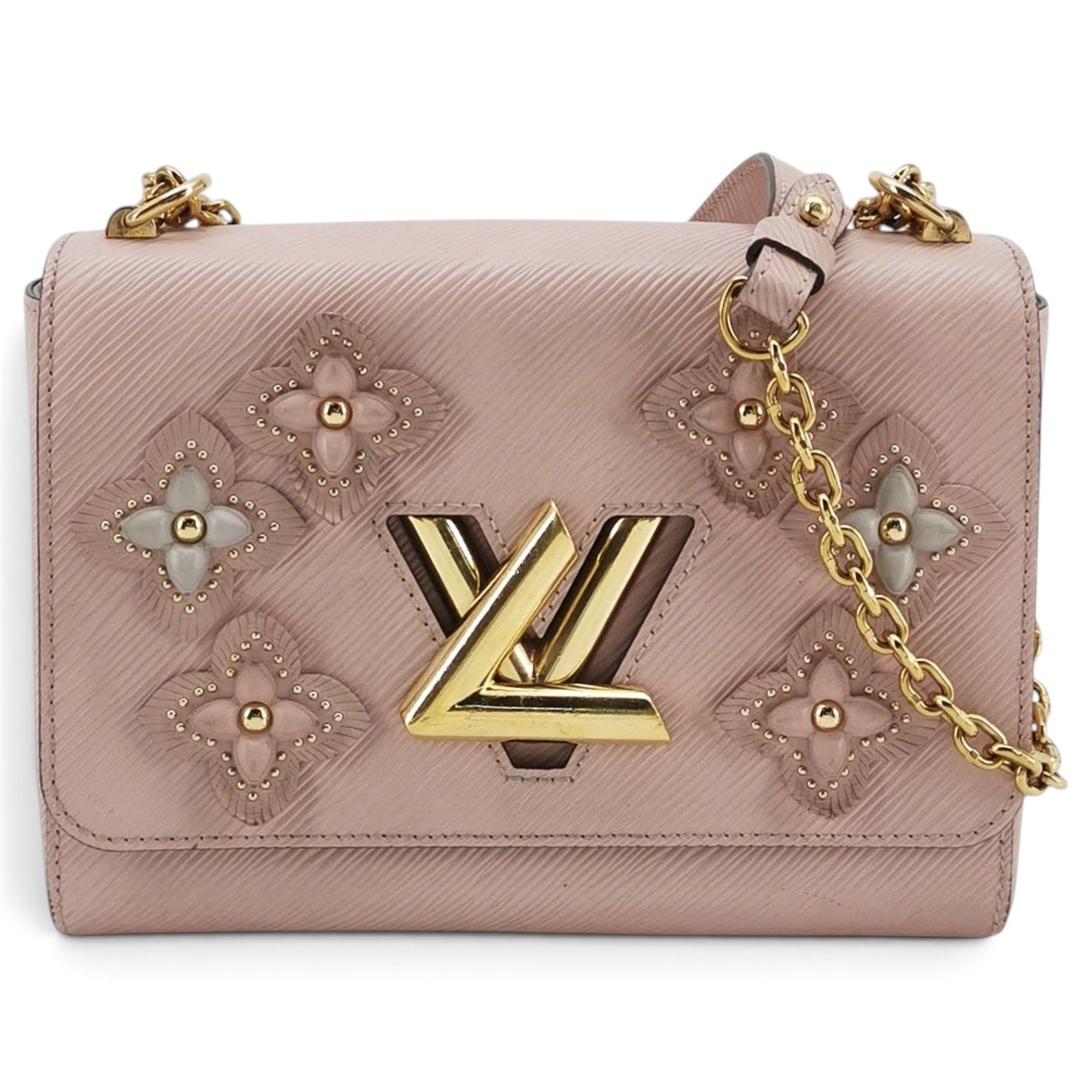 Twist leather handbag