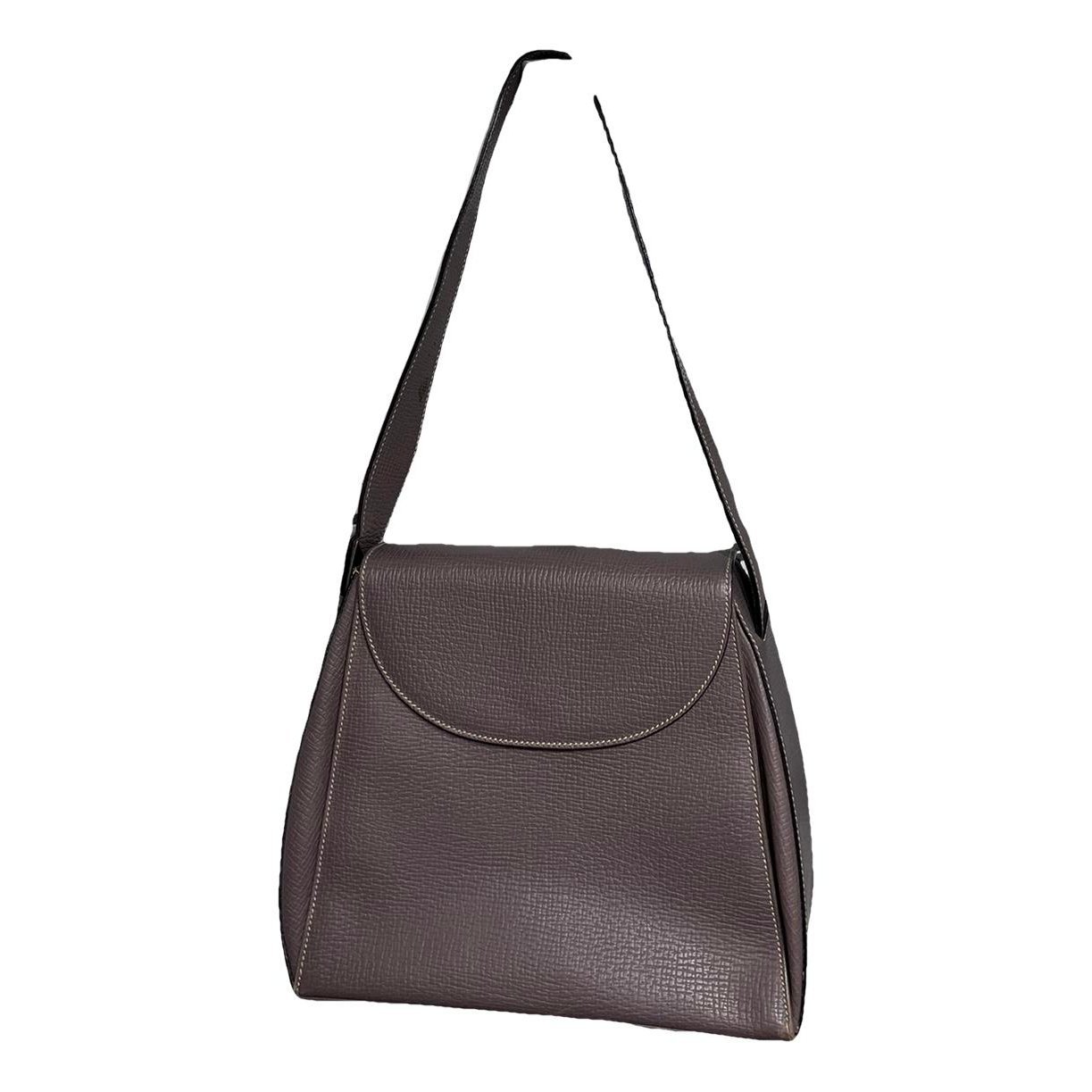 Leather clutch bag