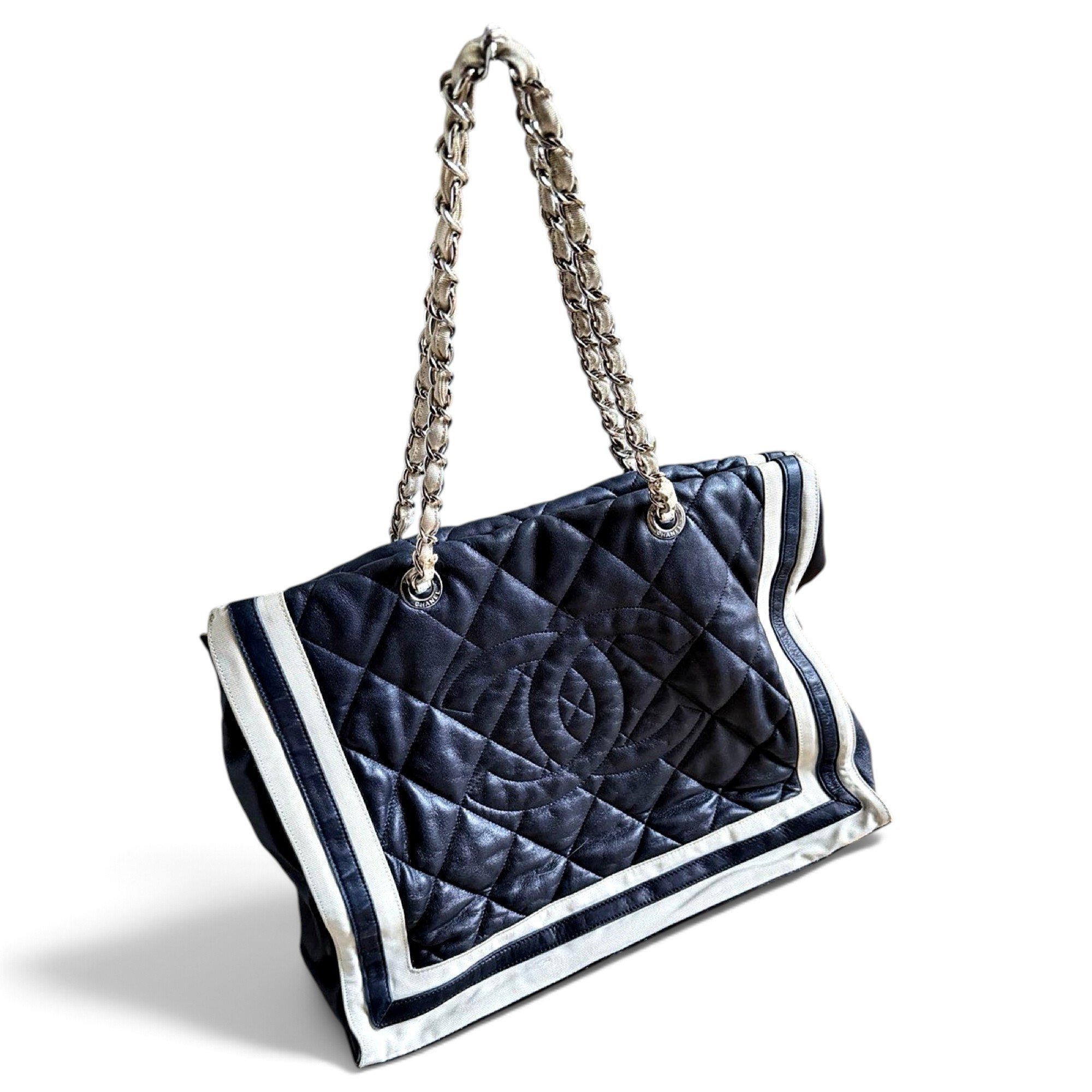 Grand shopping leather tote
