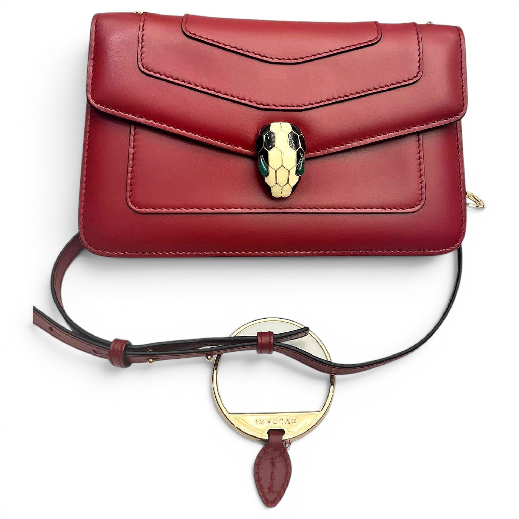 Serpenti leather crossbody bag