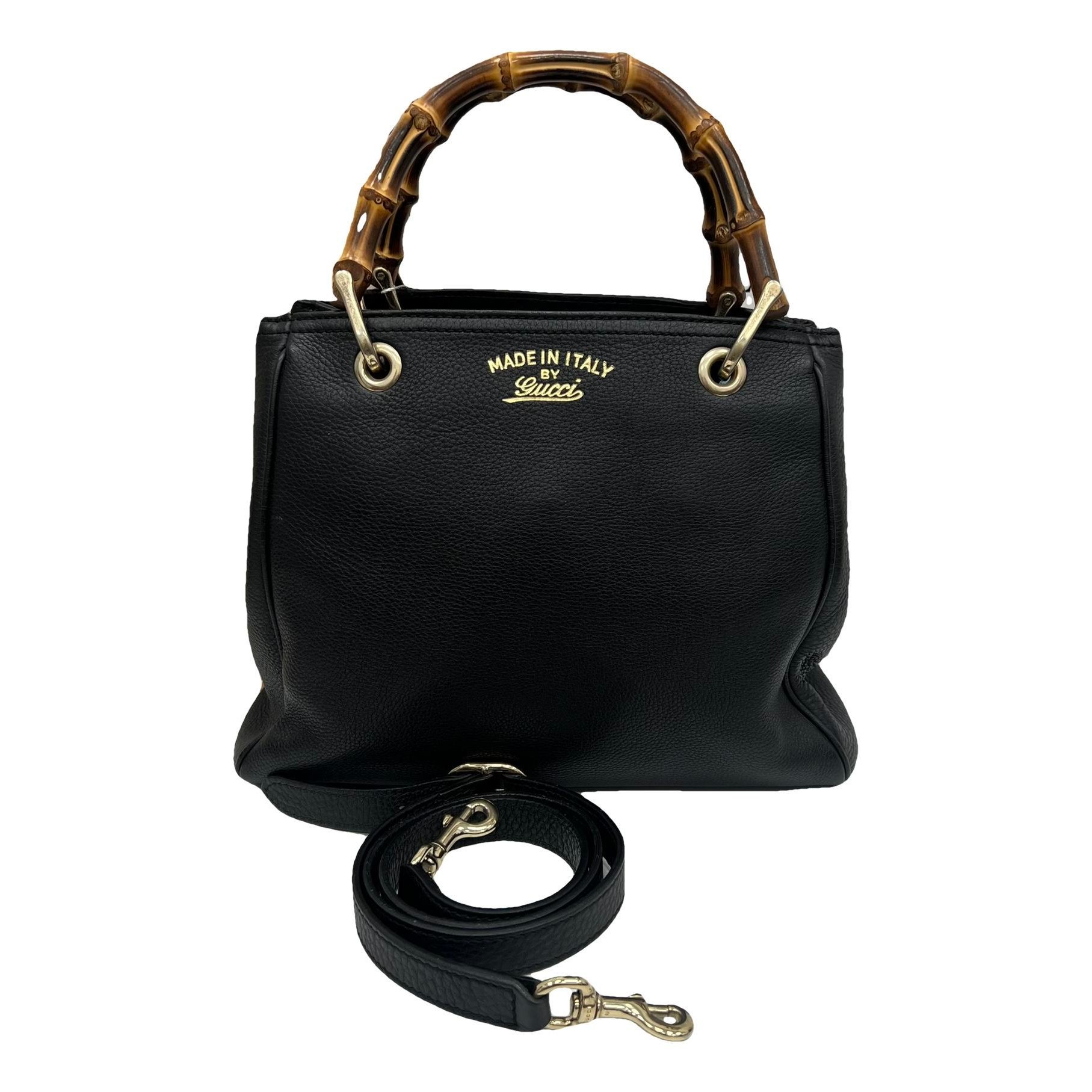 Bamboo leather handbag