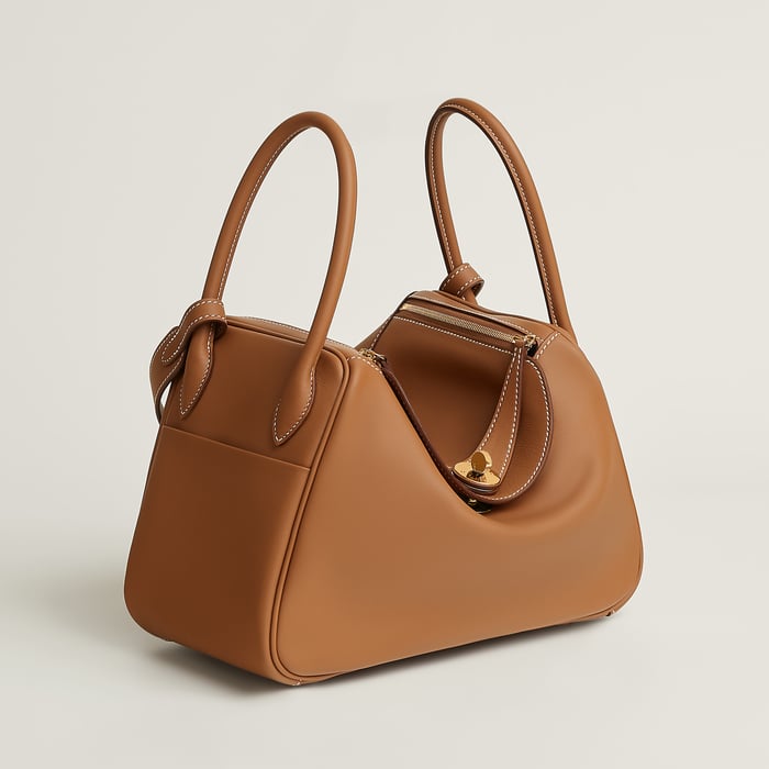 Gold Lindy 26 Bag