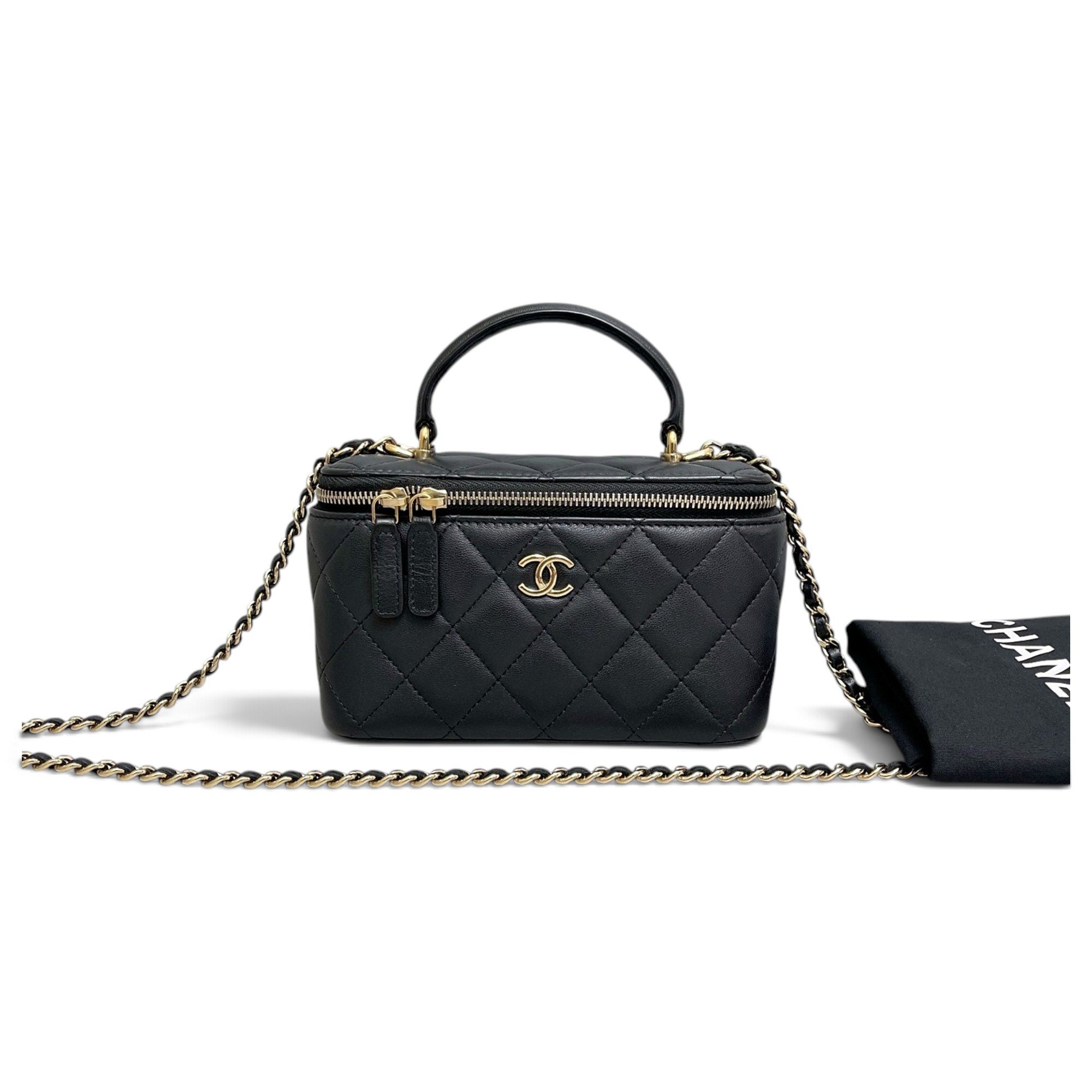 Trendy CC Vanity leather handbag