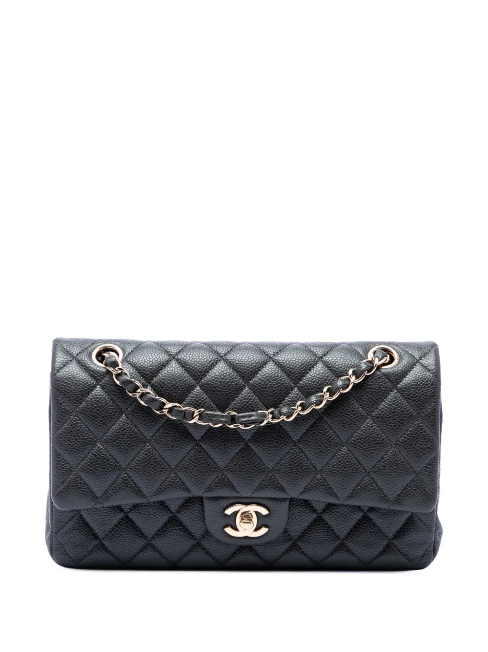 2018 Medium Classic Caviar Double Flap shoulder bag