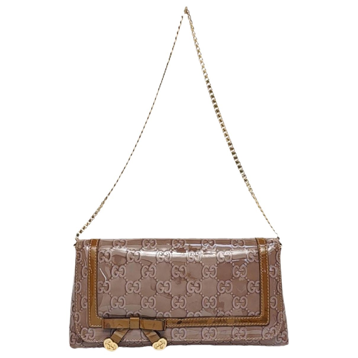 Patent leather handbag