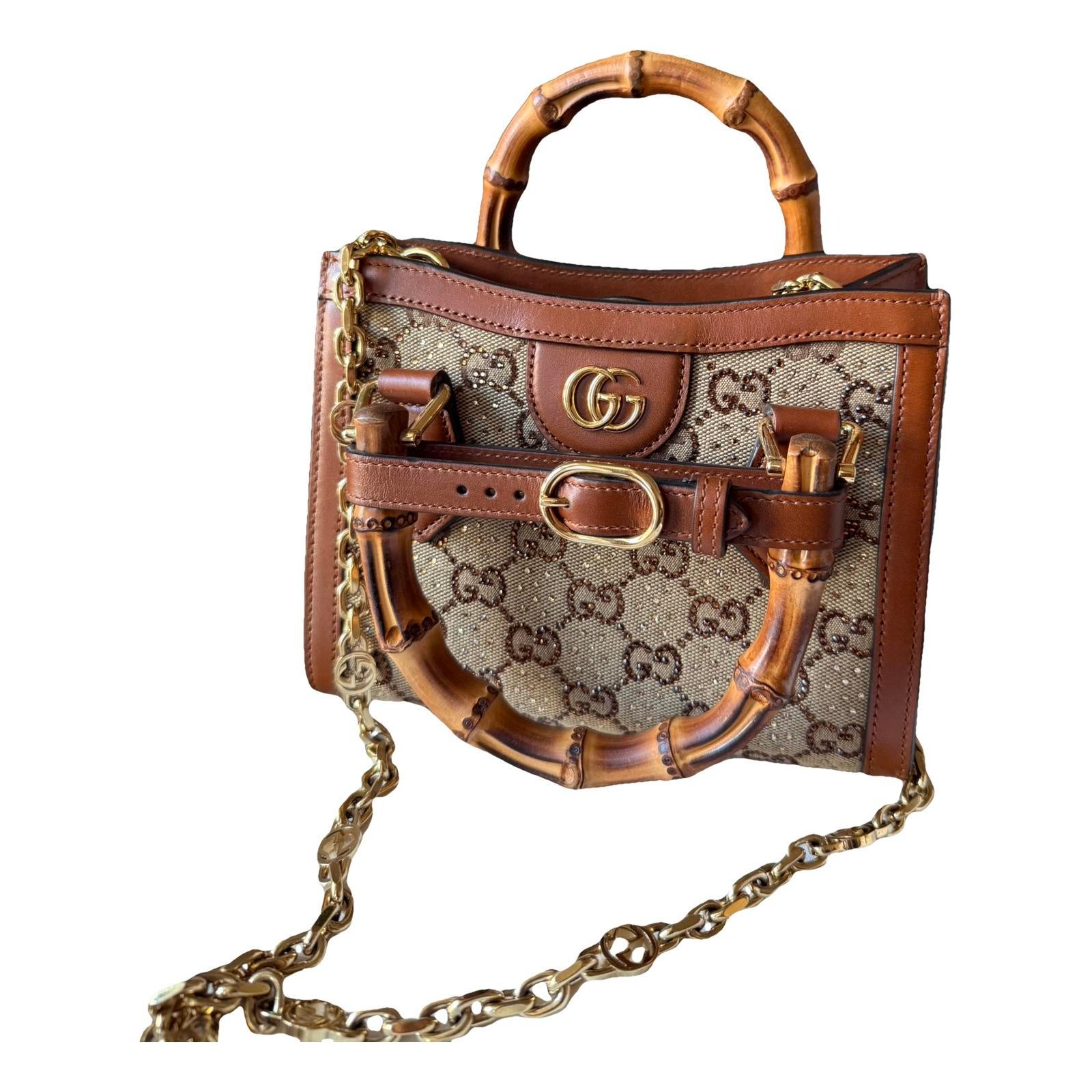 Diana Bamboo leather tote