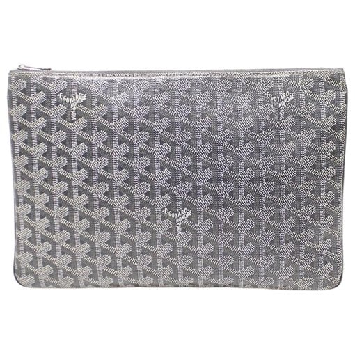 Leather clutch bag