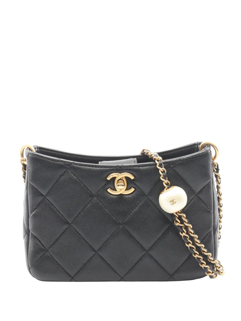 2021-2026 CC Quilted Lambskin Pearl crossbody bag