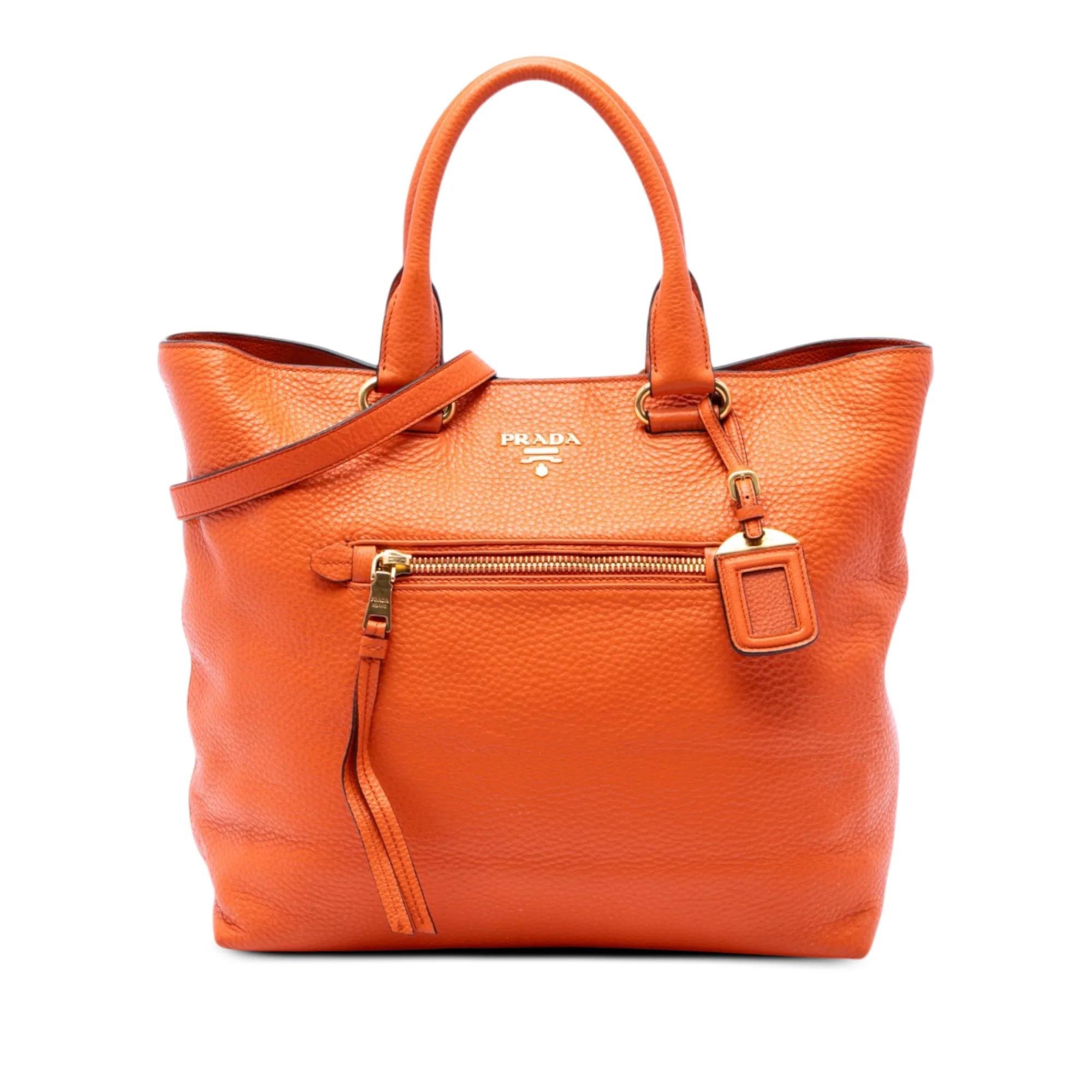 Prada Pocket leather satchel