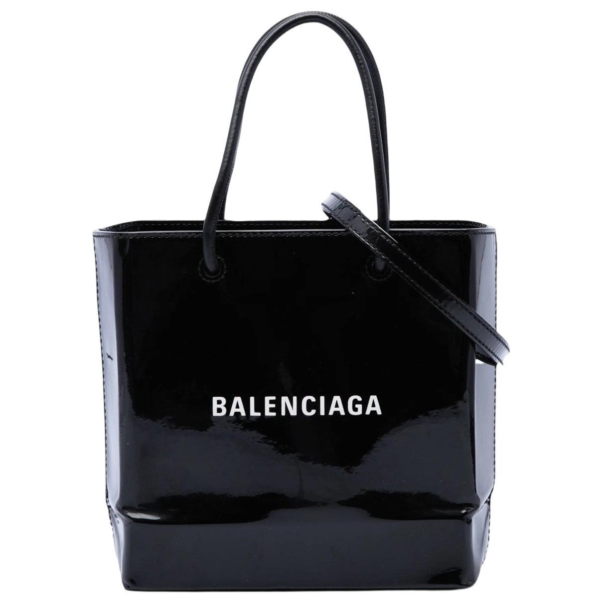 B leather tote