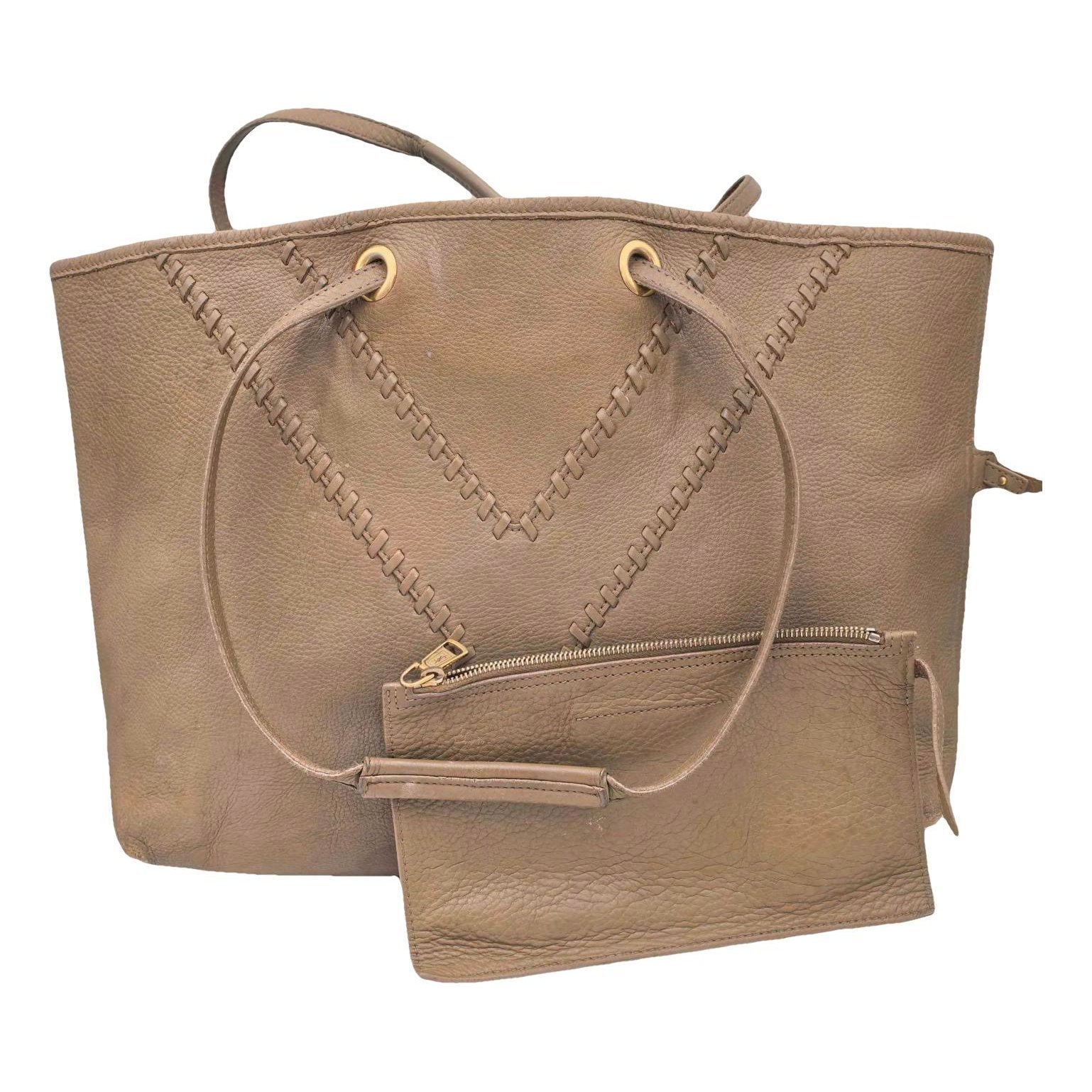 Y leather handbag