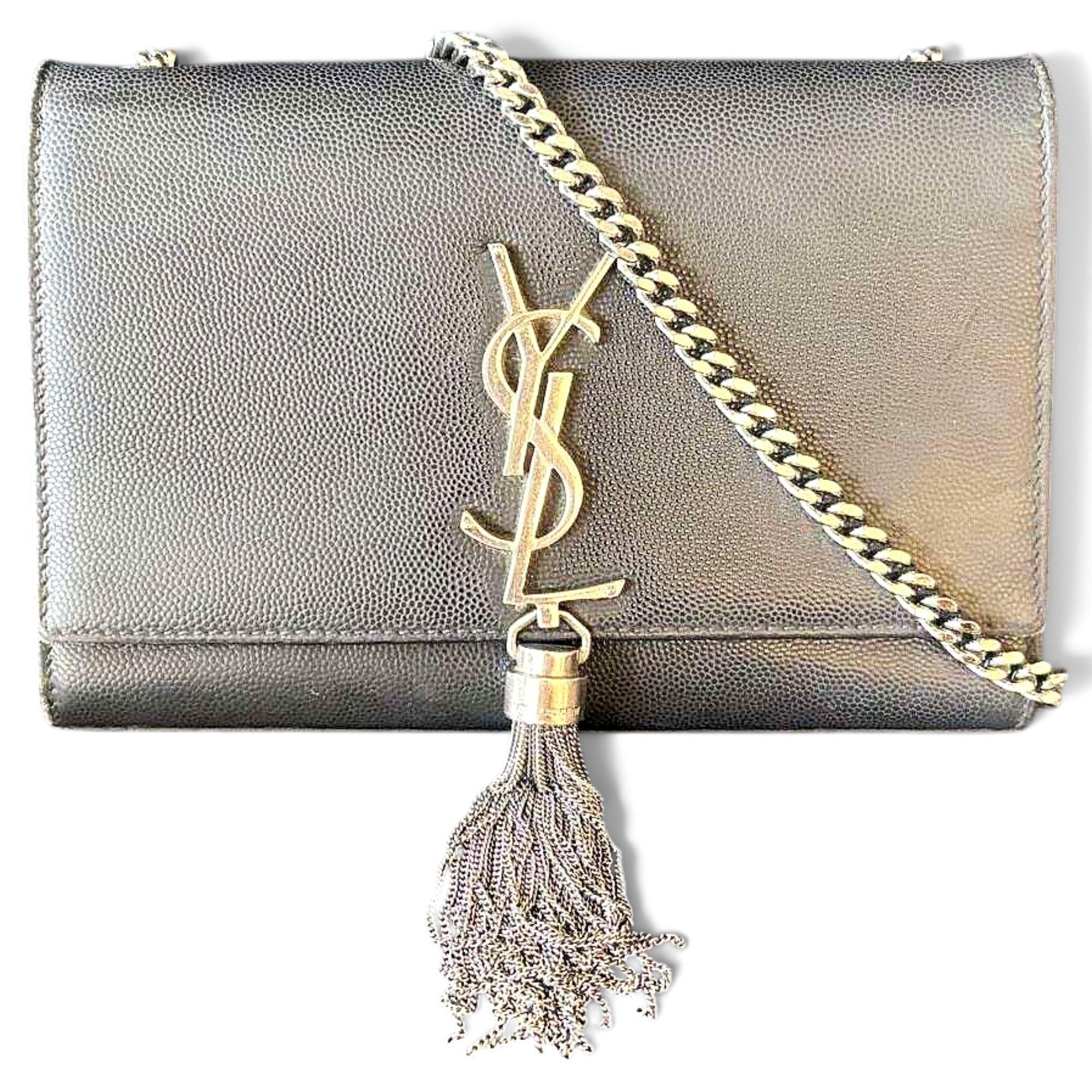 Pompom Kate leather handbag