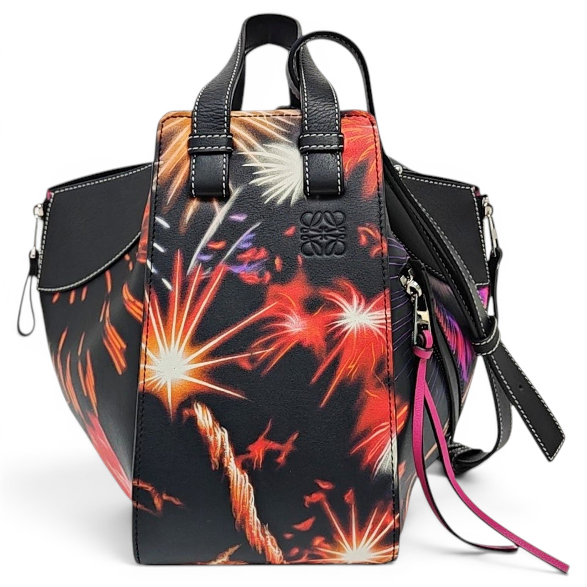 Hammock leather crossbody bag