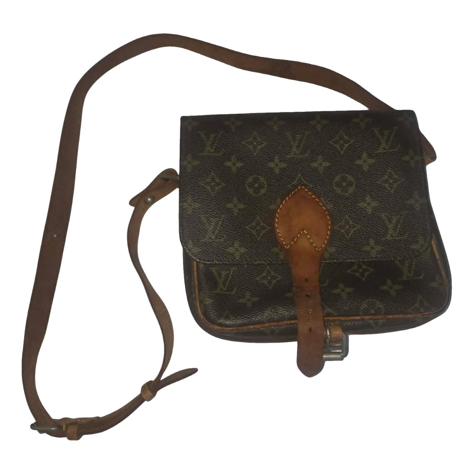 Cartouchière leather crossbody bag