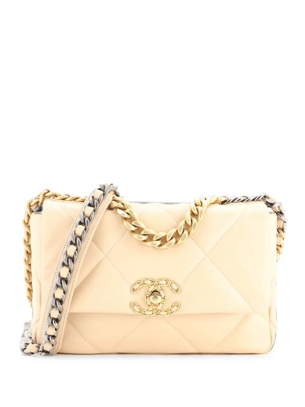 19 Flap Bag Quilted Leather Medium crossbody bag