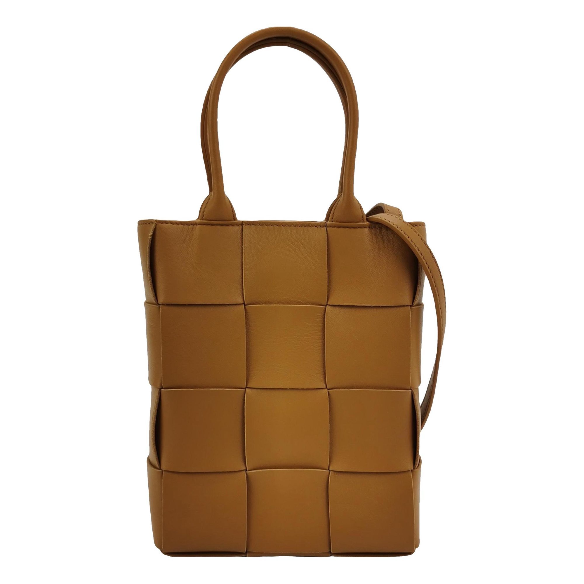 Cassette leather handbag