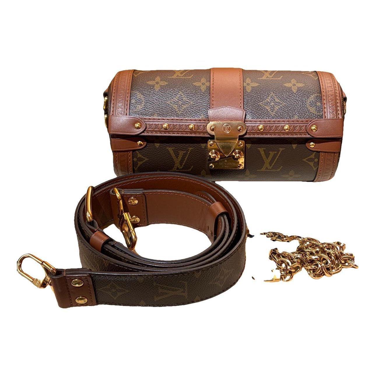 Papillon Trunk leather handbag