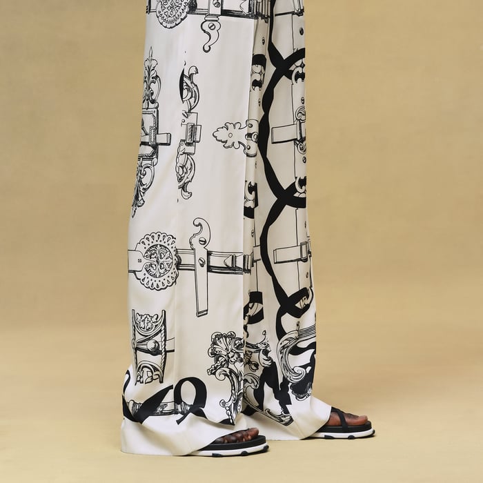 Blanc Nacre "Ferronnerie Remix" Pants