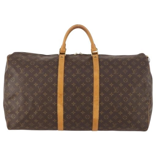 Keepall leather travel bag