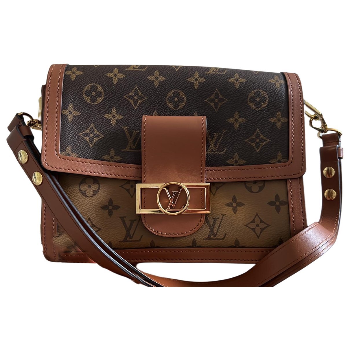 Dauphine leather handbag