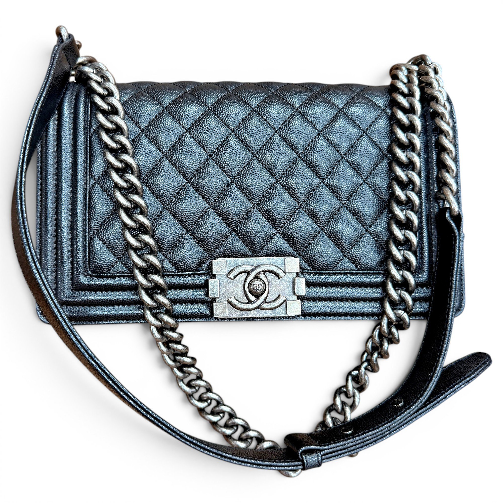 Boy leather crossbody bag